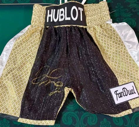 hublot boxing trunks|Floyd Mayweather Jr., Autographed Custom Made .